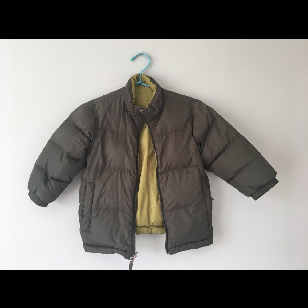 Lands End  Reversible Goose Down Puffer Jacket